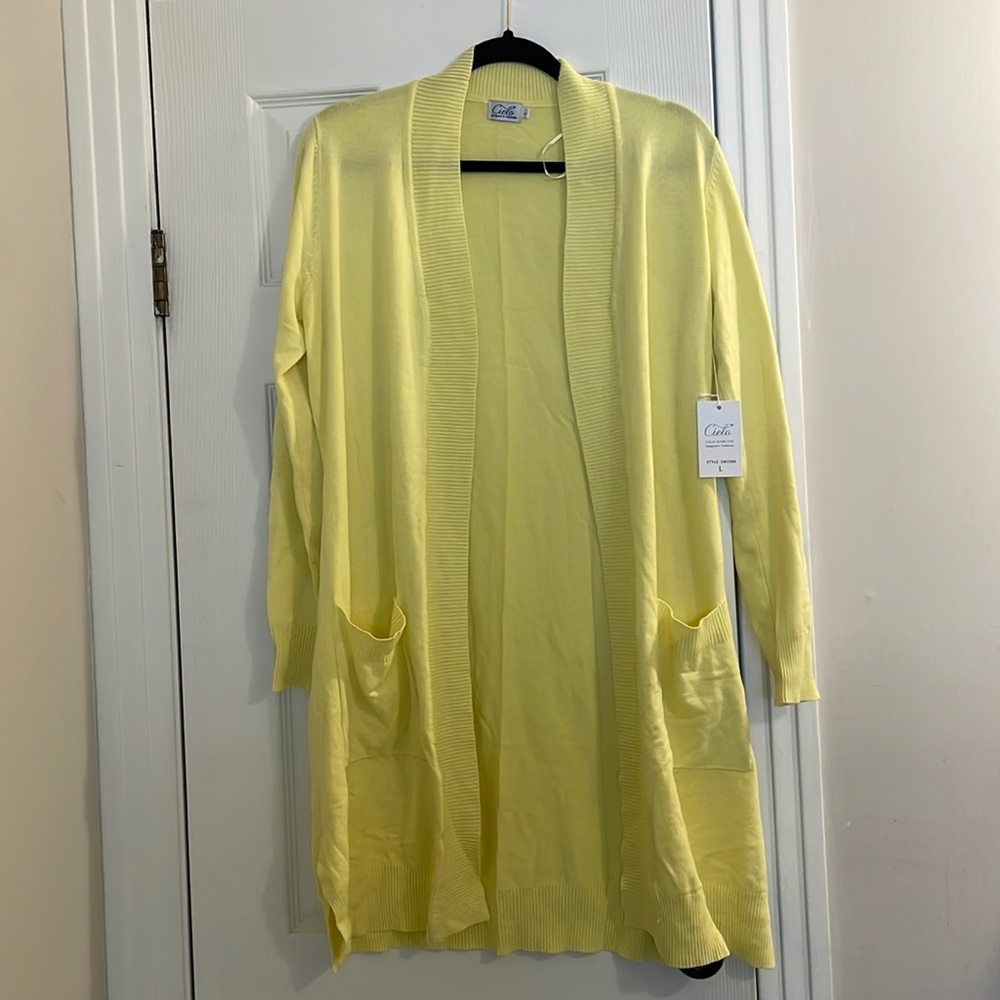 NWT yellow cardigan